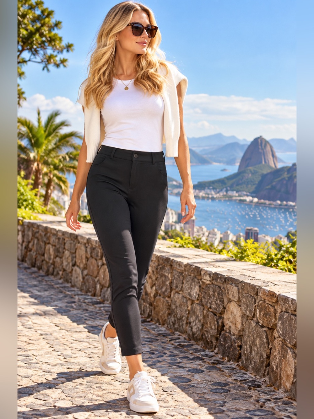 Eddie Bauer Black Slim Cropped Skinny Pants